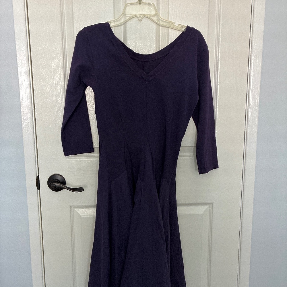 Purple cotton dress